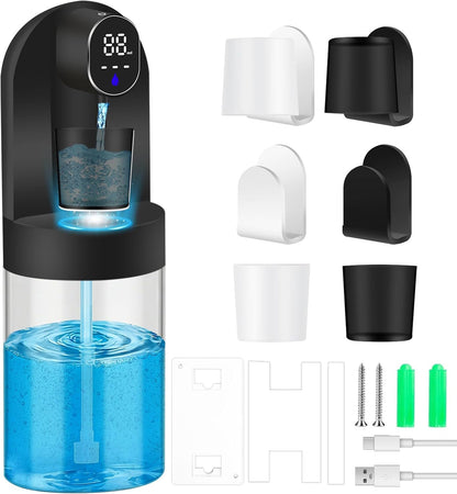 20.29 oz 4 4 Automatic Mouthwash Dispenser for Bathroom, Touchless Smart Wall-Mounted Mouth Wash Dispensers, Magnetic