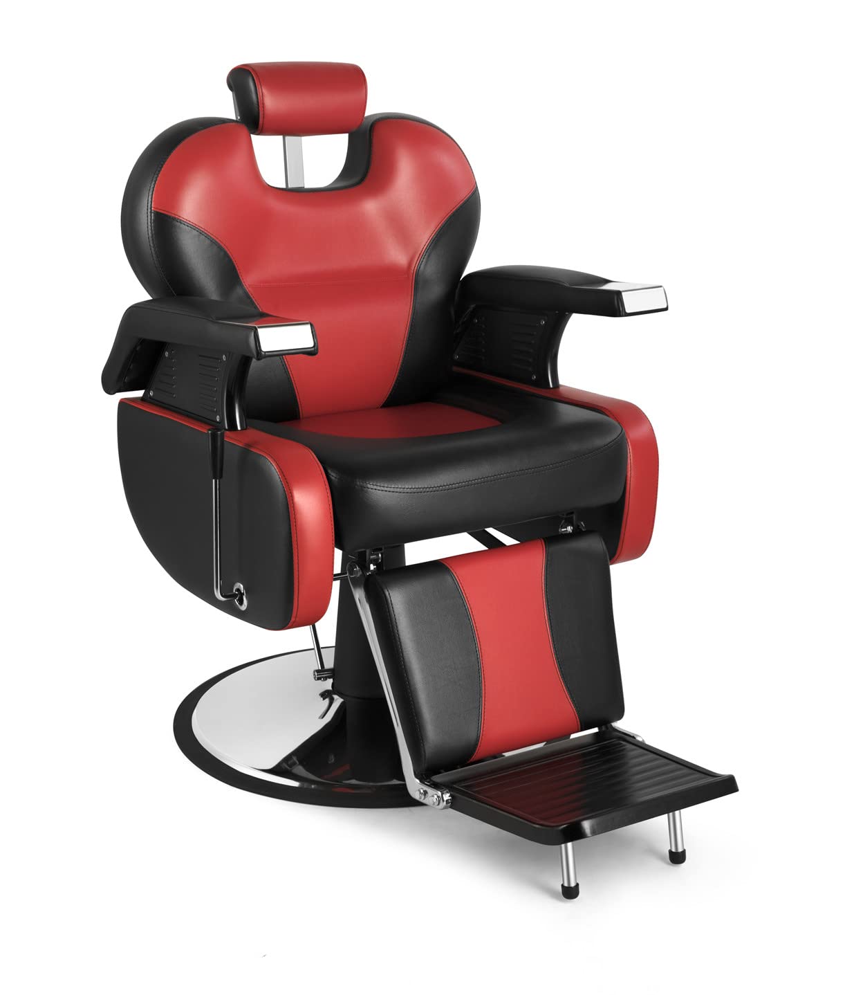 Funnylife Black Salon Styling Vintage Heavy Duty Hydraulic Reclining Barbershop Beauty Salon Equipment