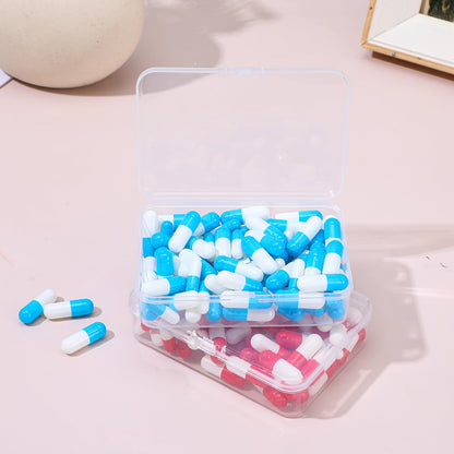 30 Pcs Small Plastic Containers with Lids, 4.13"×2.95"×0.98"Mini Plastic Clear Bead Storage Containers Case Rectangular Craft Storage Boxes with Lids for Jewelry Beads Craft Hardware Pins