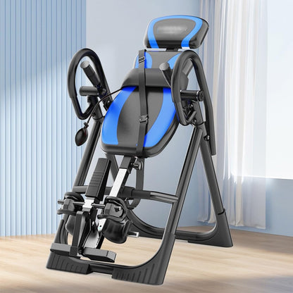 RIEJIN Heavy Duty Inversion Table 330 lbs Capacity with Adjustable Protective Belt Inversion Table for Back Pain Relief Updated