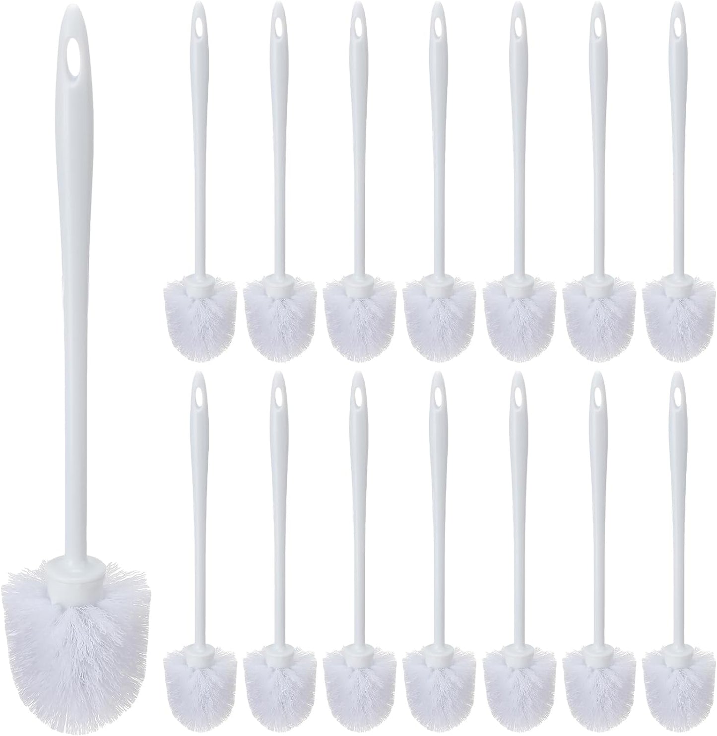 15 14.2 Inch Commercial Tioncy Pcs Toilet Brush Heavy Duty Toilet Bowl Cleaning Scrub Long Scrubber for Bathroom