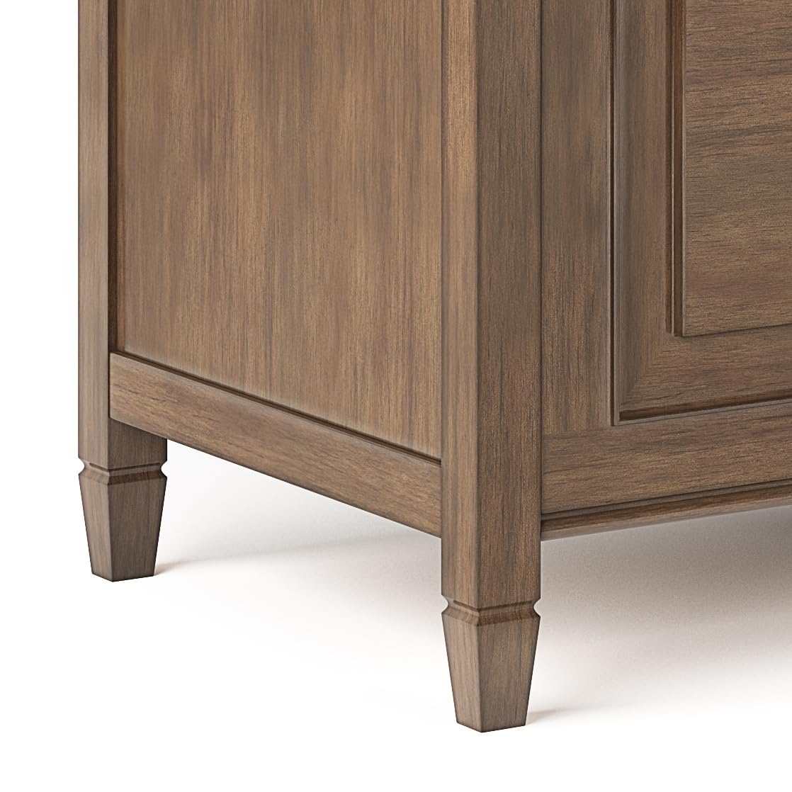 SIMPLIHOME Connaught Storage Bench - 51 inch Wide Solid Wood Trunk Bench in Natural Aged Brown, Traditional Bench for Entryway with Lift-Up Lid and 3 Hidden Compartments
