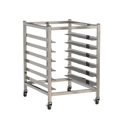 DUHTFCY 6-Tier Rolling Bread Pan Rack - 3.5-Inch Spacing, Commercial Baking Sheet Cooling Cart with Open Shelves for Home & Business