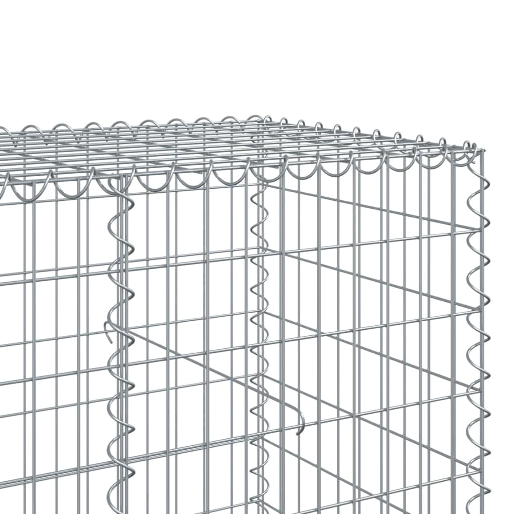 Favemtsl Large Galvanized Wire Raised Garden Bed Outdoor Planter Box 39.4"x59.1"x39.4" Silver Cubic Basket Holds 1800 lbs for Modern Landscaping Projects