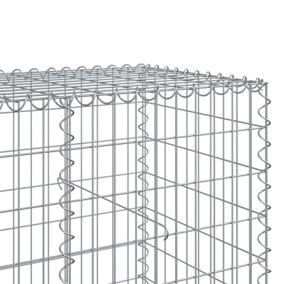 Favemtsl Large Galvanized Wire Raised Garden Bed Outdoor Planter Box 39.4"x59.1"x39.4" Silver Cubic Basket Holds 1800 lbs for Modern Landscaping Projects