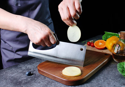 HIDAMOS Meat Cleaver Knife Japanese Chef Knife for Vegeable Meat Cutting, Effort Save Unique Knives