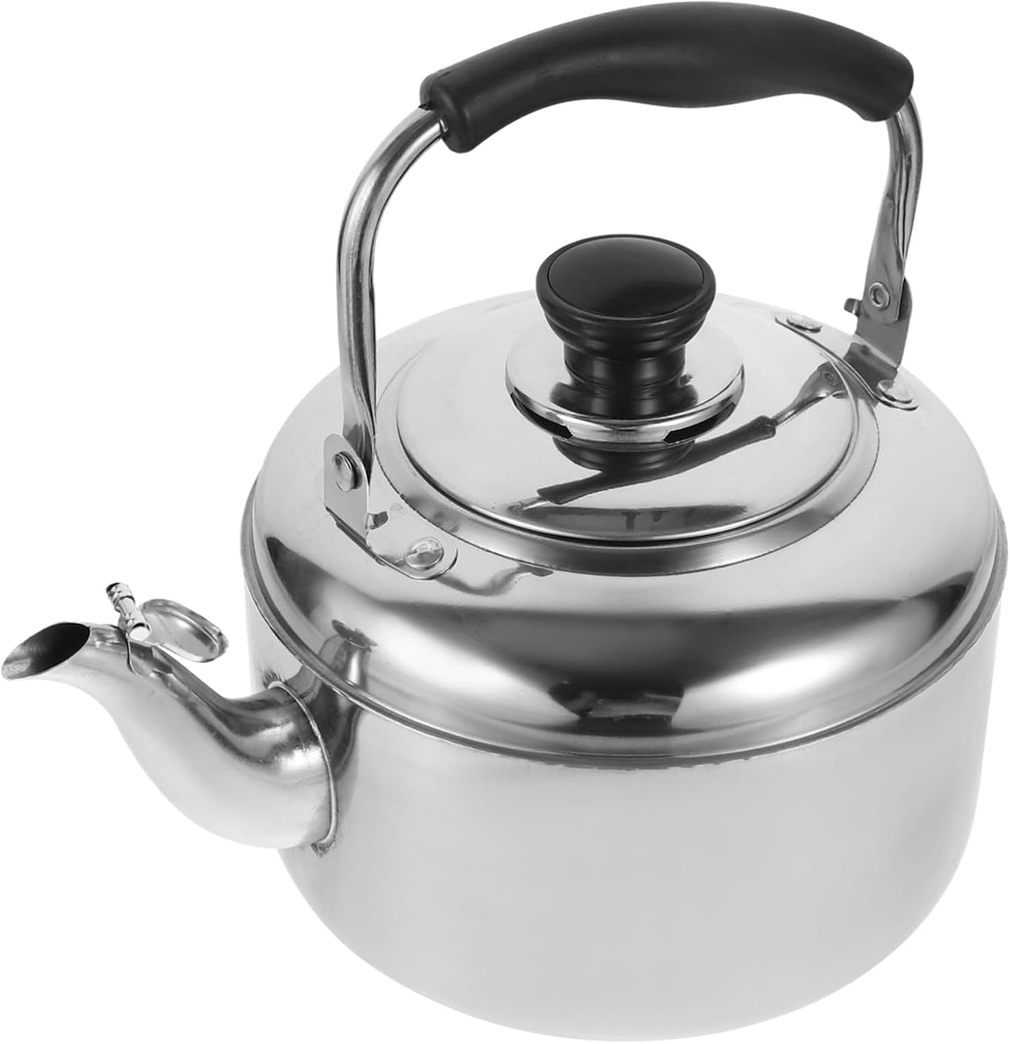 Cabilock Whistling Stainless Steel Kettle, Handheld Hot Water Teapot, Kitchen Water Boiler, Japan Anti-scald Tea Maker
