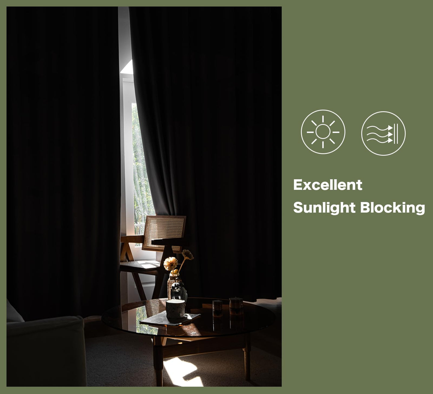 PI Blackout Sliding Door Curtains 84 INCHES Long,Grommet Thermal Insulated Room Divider Door Curtains Window Treatment for Living Room/Bedroom/French Door/Patio/Home Decoration(Dark Grey,W100XL84)