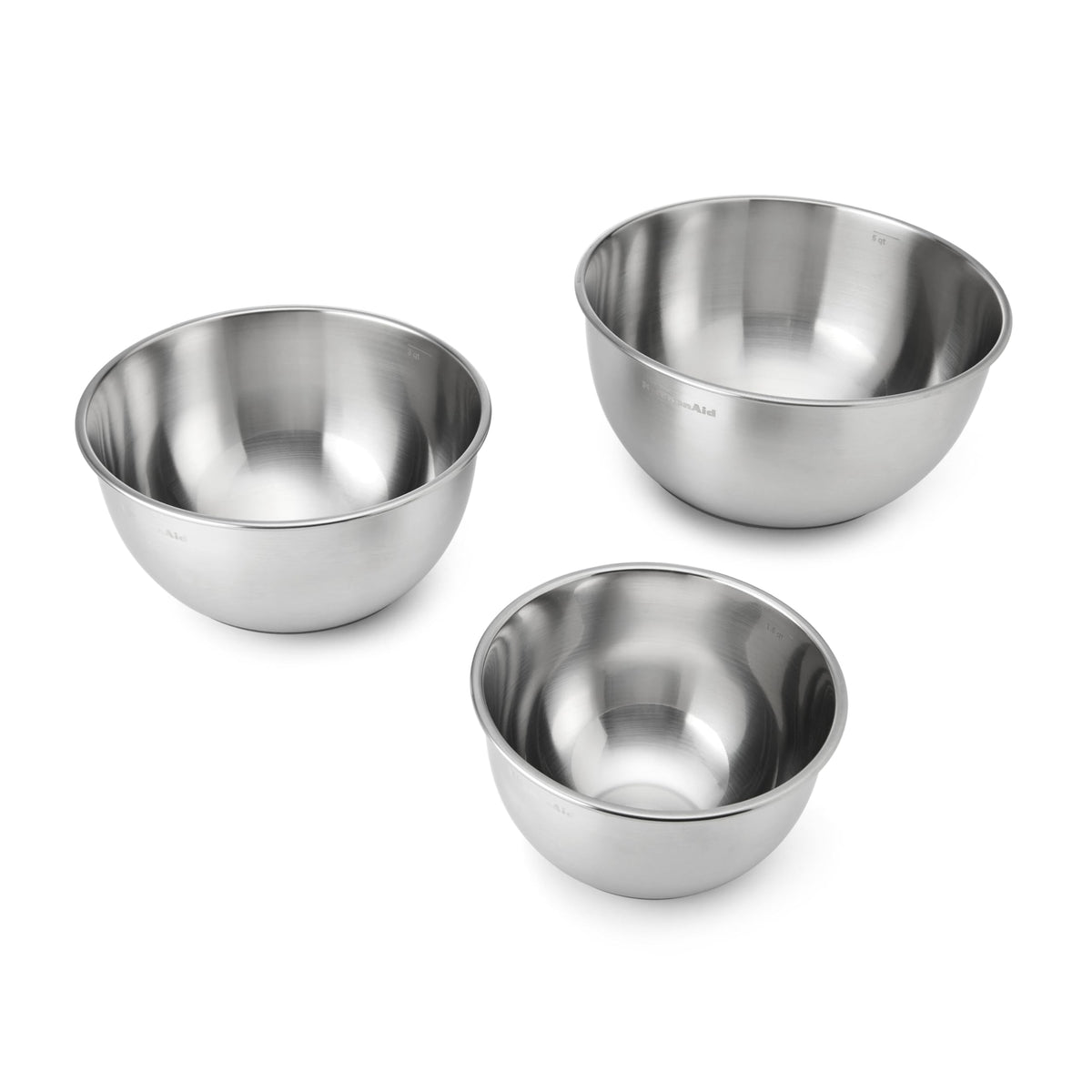 KitchenAid Stainless Steel Mixing Bowls, Set Of 3