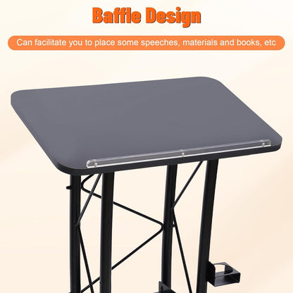 WDZDMYL Curved Podium Suitable for Schools Conference Rooms Stages Churches Classrooms and Various Other Places Indoor Furniture