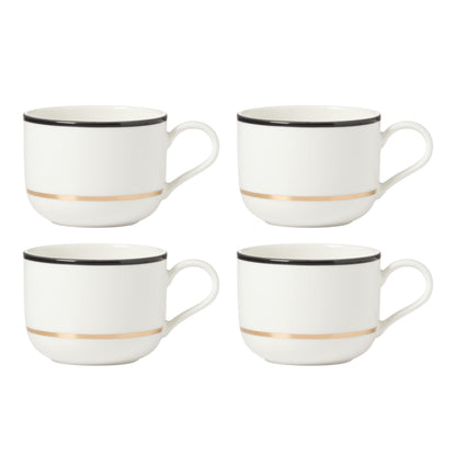 Kate Spade New York Make It Pop Mug, S/4, 3.84, Black/Gold