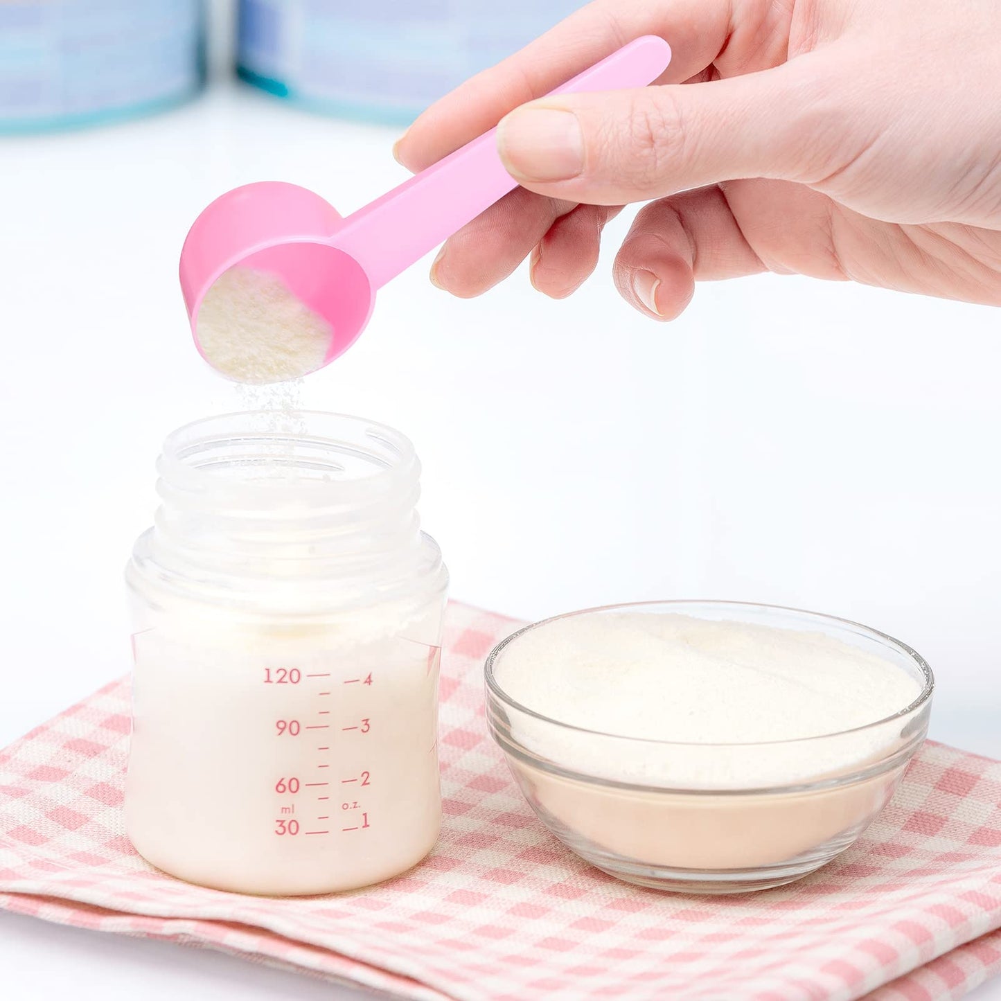 Meanplan 80 Pack Plastic Tablespoon Measuring Spoons Bulk (20 ml | 20 Cc | 1.33 Tablespoon | 4 Tsp) Coffee Scoops Teaspoon Pack for Measuring Coffee Tea Milk Grain Spices Protein Pet Food (Pink)