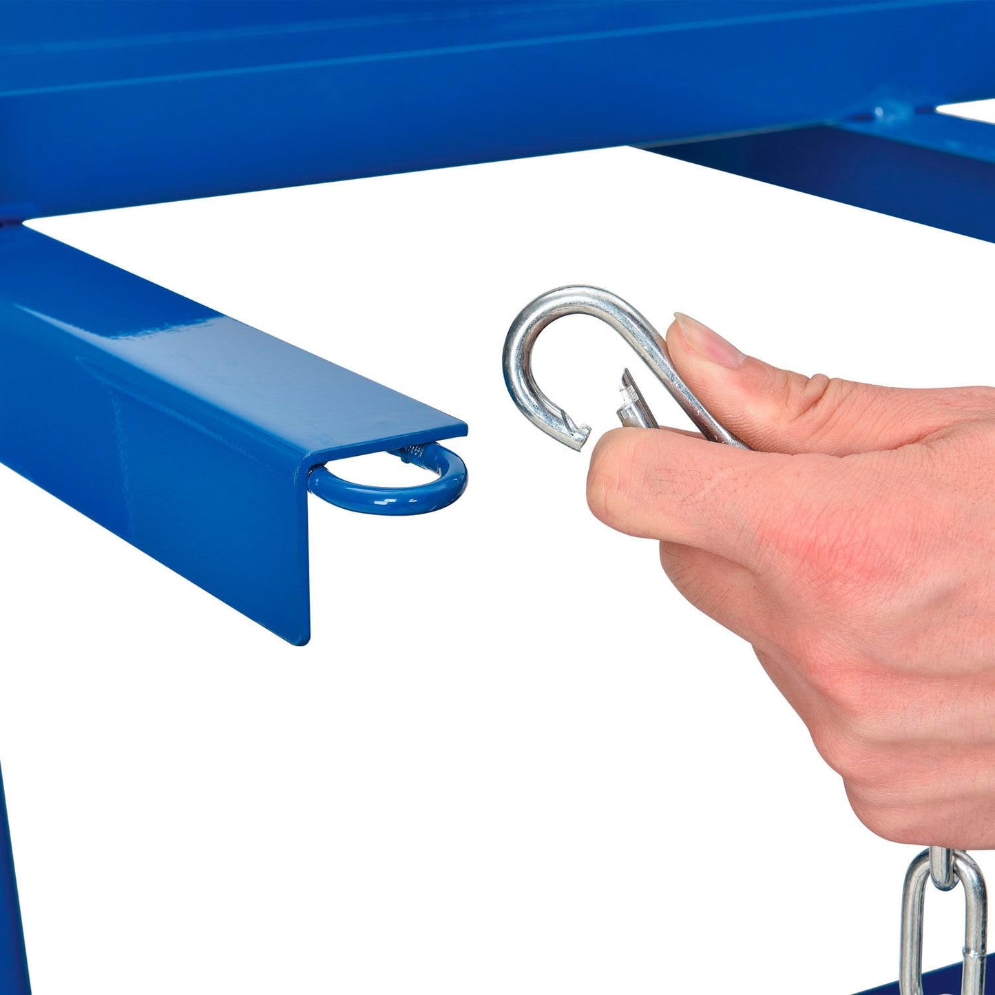 Global Industrial Vertical Bar Rack with Three Bays, 3000 lbs Capacity, Steel Construction, 39" W x 24" D x 84" H, Blue Powder Coat Finish, Assembly Required