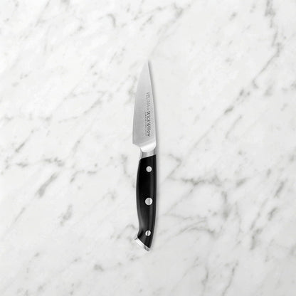 WICKWILLOW 3.5 Inch Paring Knife – Razor Sharp German Steel – Small Kitchen Knife for Home Cooks – Peeling, Trimming & Precision Work – Full Tang & Ergonomic Handle – Gift Box – Velina Series