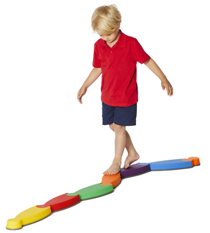 GONGE River Landscape - 25-Piece Set for Balance Training, Motor Skills, and Creative Play - Educational Tools for Children's Development and Fun Group Activities - Vibrant