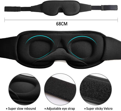 LEEKEN 3D Sleeping Eye Mask - 100% Lights Blockout Sleep Mask for Men Women, Cool Sports Fabric Eye Cover for Travel/Nap/Night Sleeping,Comfortable and Breathable… (mesh-Grey)