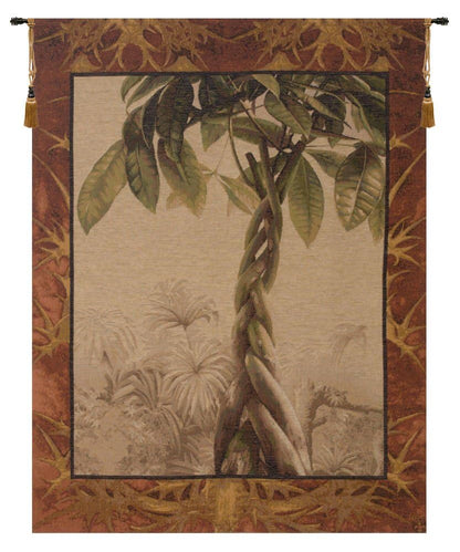 Charlotte Home Furnishings Inc. Le Ficus French Tapestry Wall Hanging, 40 X 30 Inch, Viscose Cotton And Polyester Blend Wall Art, Woven In France, Perfect For Home Decor And Wall Decor