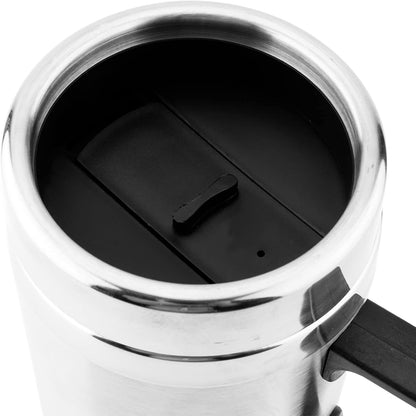 Travel Kettle, 350ml 150ml 12V Portable Electric Car Kettle, Stainless Steel Car Coffee Mug Kettle for Heated Water Cup
