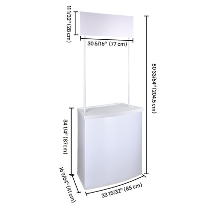 Yescom Portable Promotion Counter Table Foldable Booth Kiosk Trade Show Display Banner Stand