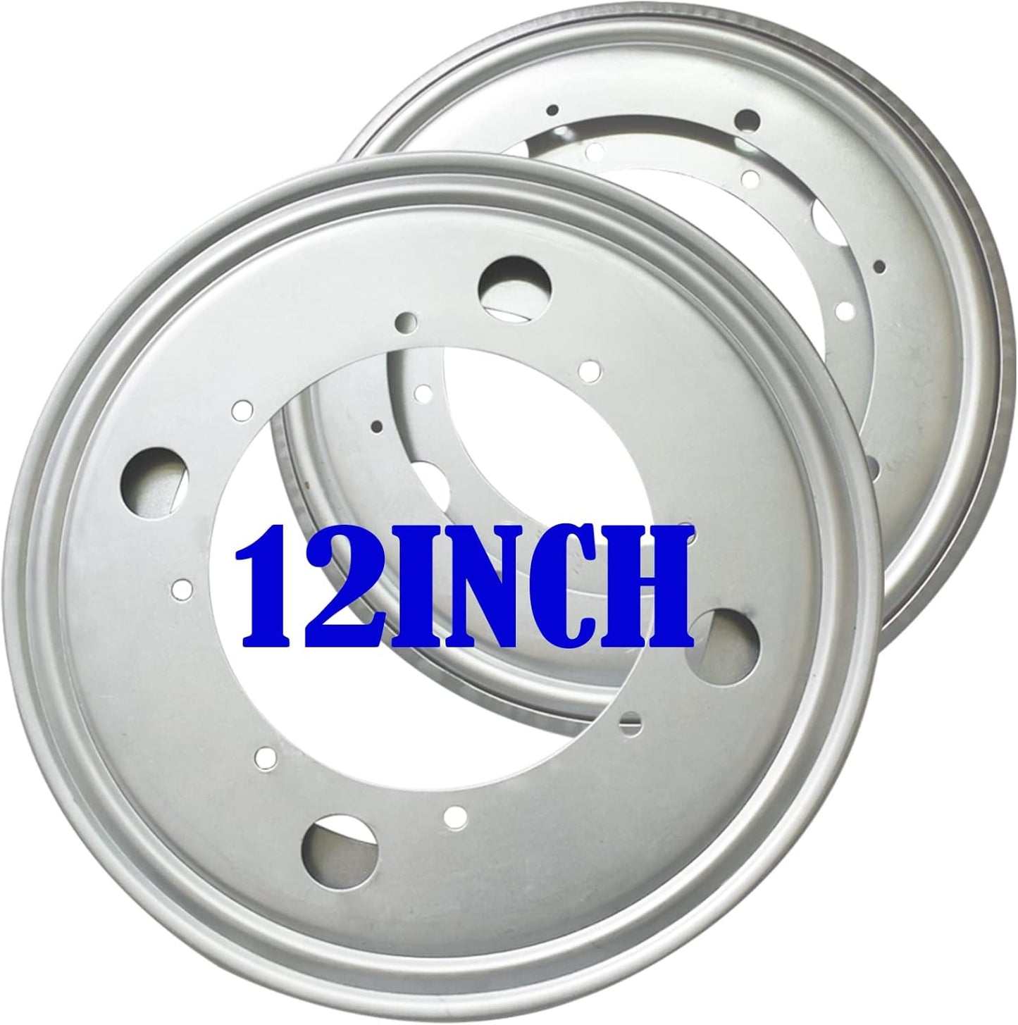 Evadow 2 Pack 12 Inch, 5/16 Inch, Lazy Susan Hardware Circle Lazy Susan Base Heavy Duty Swivel Plate Hardware