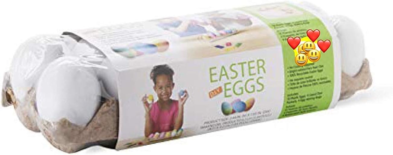 12 Plastic Decorating Eggs 12 Plastic Decorating DIY Dyable Craft Eggs - No Cooking Required by Walmart