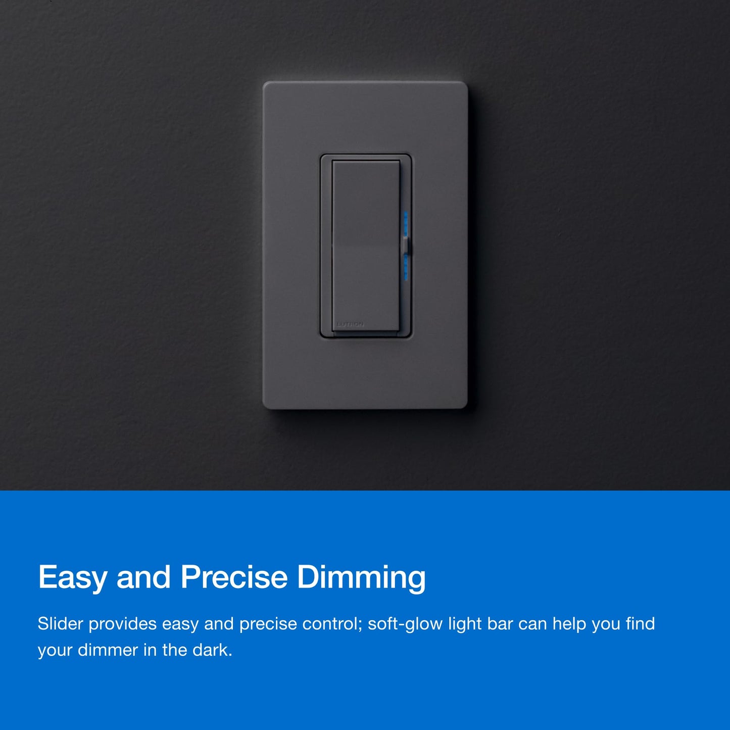Lutron Diva Smart Dimmer Switch Kit for Caseta Lighting w/ Hub, Pico Remote & Pedestal, Smart Dimmer Works with Apple Home, Ring, Google Home, 3 Way, DVRF-BDG-1DP-A