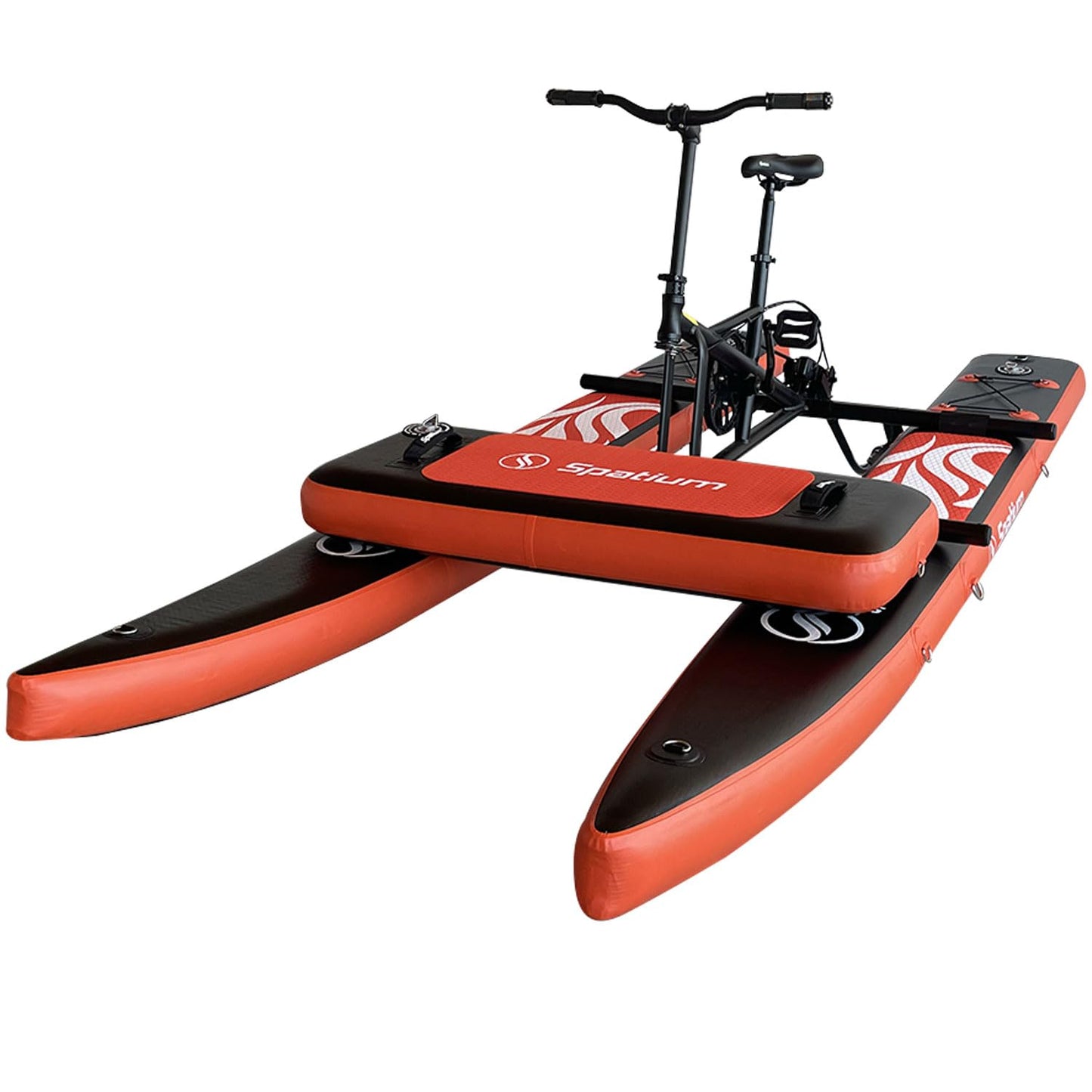 Spatium SUP Water Bike Boats for Lake Inflatable Water Bikes 2.0 Medal Pedal Boats Inflatable Fishing Boat Pedal Kayak Water Sports+Mat