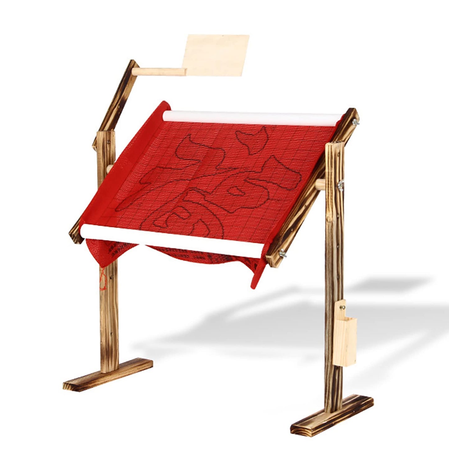 Cross Stitch Frame Solid Wood Cross Stitch Frame Adjustable Embroidery Stand,Rack Desktop Embroidery Floor Stand Handmade Tools 50 * 40cm