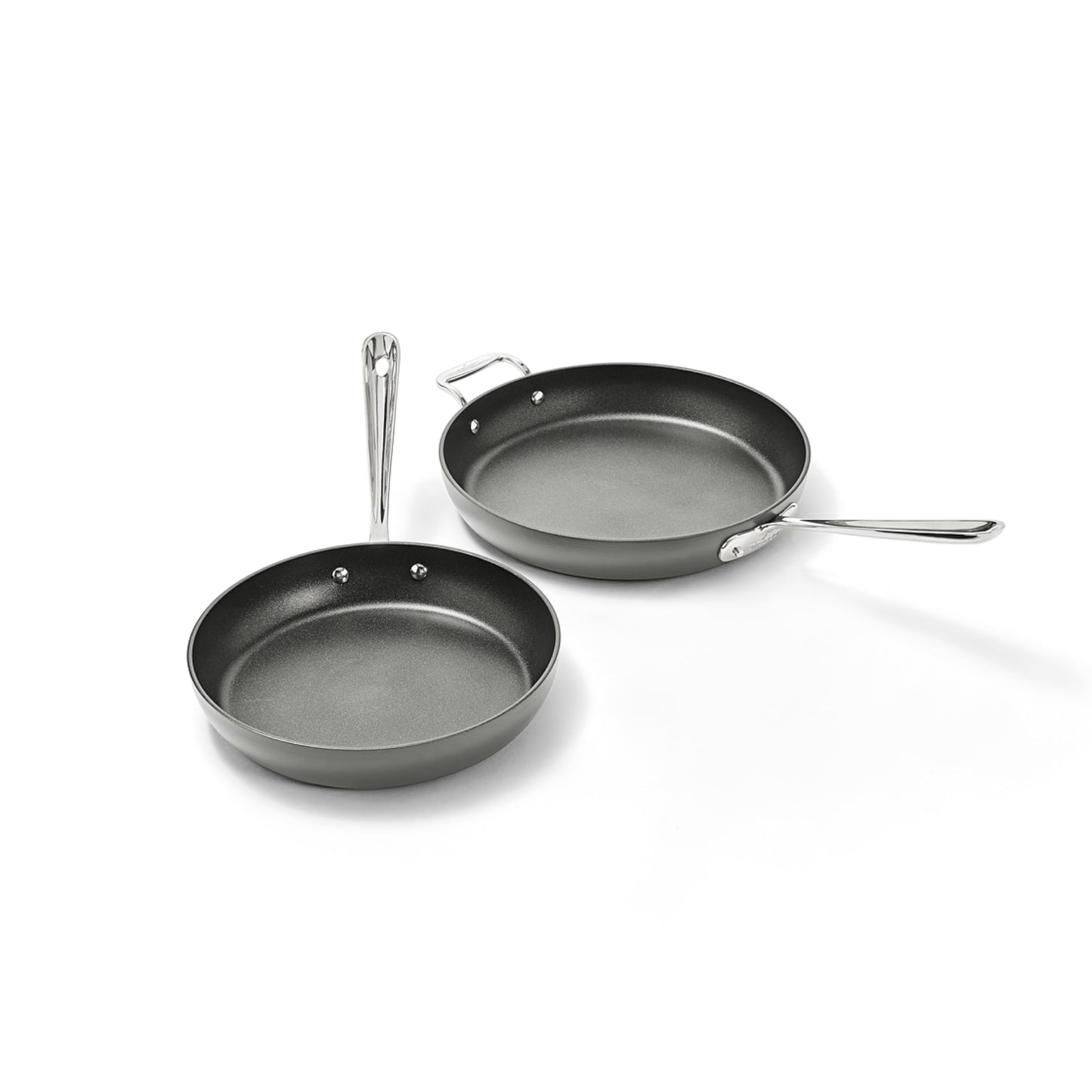 All-Clad E7859064 HA1 Hard Anodized Nonstick Fry Pan Cookware Set, 10 Inch and 12 Inch Fry Pan, 2 Piece, Black