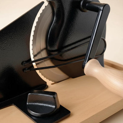 Manual Bread Slicer with Hand Crank - Adjustable Rotary Bread Cutter for Homemade Bread & Sourdough Rounds, Countertop German Style Stainless Steel Bread Slicer Machine & Loaf Slicer