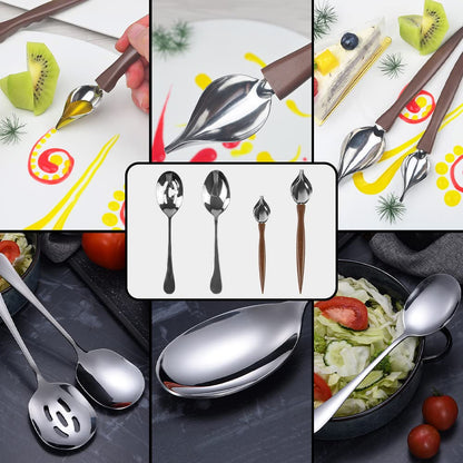 DUEBEL 13 Piece Professional Chef Culinary Plating Kit - Stainless Steel Culinary Plating Tool Set for Perfect Presentation