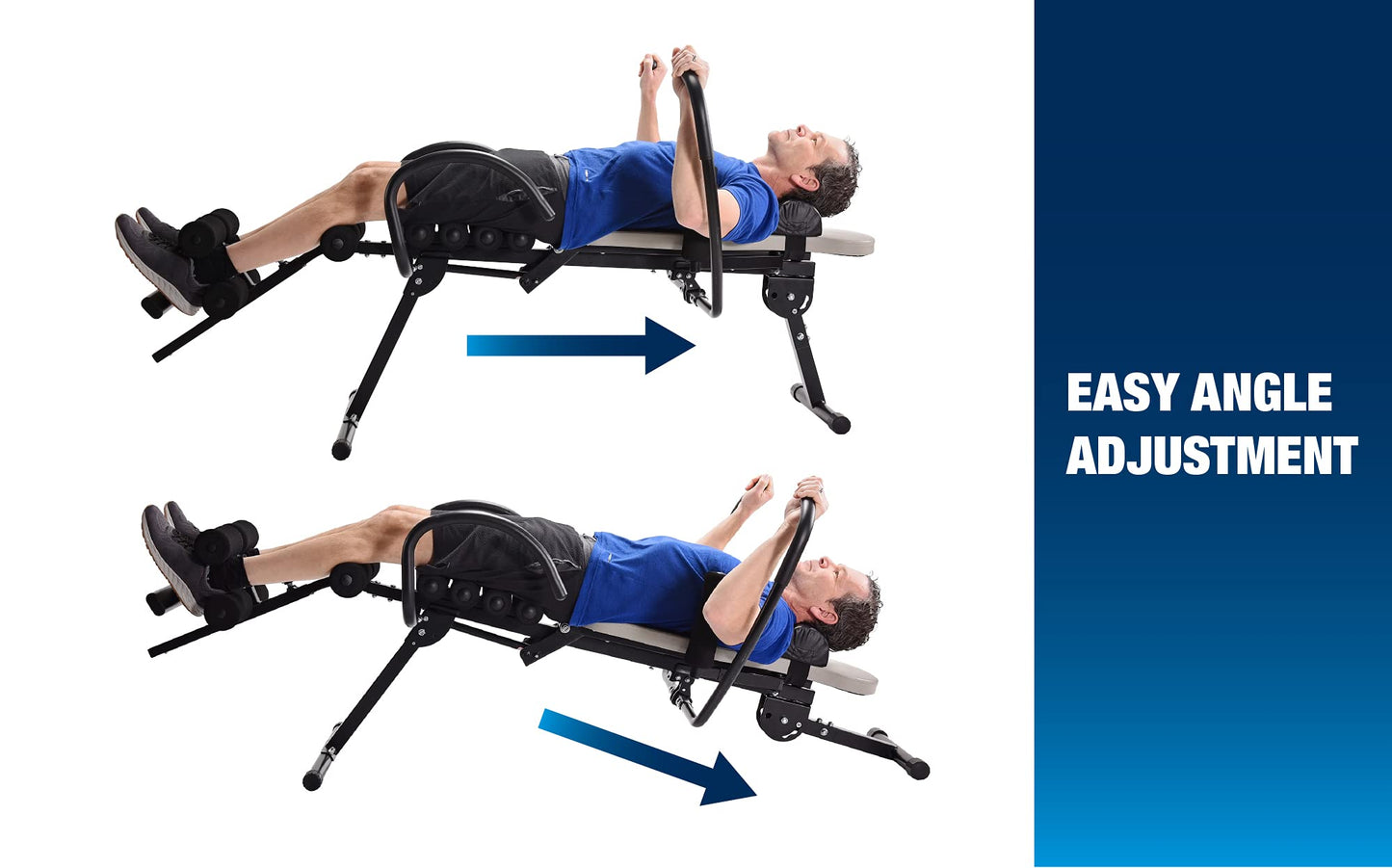 Stamina EasyDecompress Pro - Back Stretcher Gentle Inversion Table For Spine Decompression and Pain Relief - Inversion Tables For Back Pain Strength Training Inversion Equipment