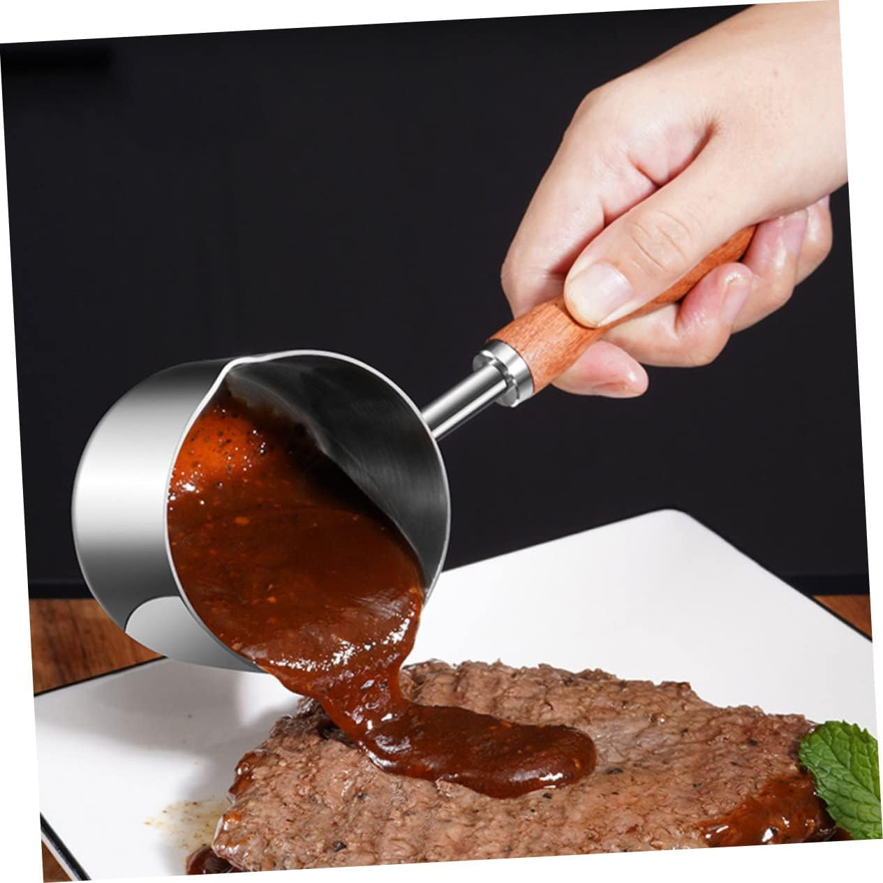Reusable Oil Pan Casserole Pot, Cooking Pot for Stew, Soup, Ramen, Pasta, Stainless Steel Baby Gravy Pot