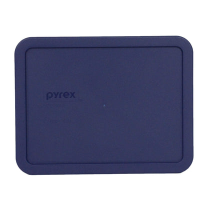 Pyrex 7211-PC 6-Cup Blue Food Storage Replacement Lids (3-Pack) - Made in USA