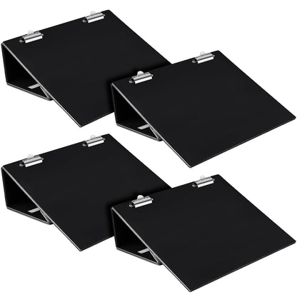 Skyygemm 14 x 12 Inch Folding Slant Board for Writing Kids Black Large Sloped Surface Clipboard to Improve Handwriting Legibility Posture Endurance for Office Classroom Tool(4 Pcs)