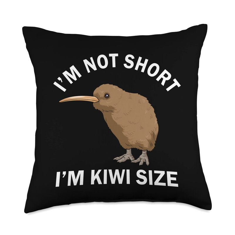 Funny Kiwi Gift Women Kawaii Kiwi Bird Gifts New Zealand Throw Pillow