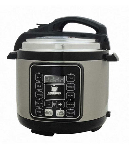 Zuguachi 10-in-1 Electric Pressure Cooker 6QT, 1050W Programmable Multi Cooker, Slow Cooker Rice Cooker Black