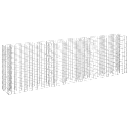 Mhdvray Large Galvanized Steel Raised Garden Bed 106.3 x 106.3 x 35.4 in, Modern Industrial Planter Box for Outdoor Vegetables & Flowers, Square Metal Box for Patio, Balcony, Yard