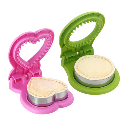 MULIRE Uncrustable Sandwich Cutter for Kids Lunch,2-Pack Sandwich Cutter Circle& Heart Shape Cutter & Sealer for Kids Breakfast and Lunchboxes