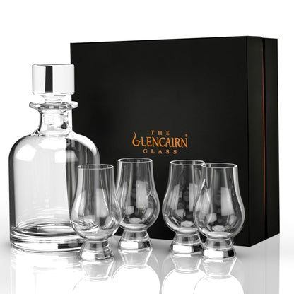 GLENCAIRN Decanter Set with Crystal Decanter, 4 Glasses, Gift Box