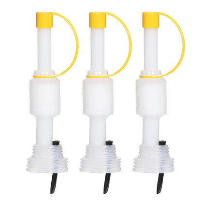 ALLSPOUT Extendable No-Drip Pour Spout for Quart and Gallon Jugs, Vented, Adjustable 6 to 10 Inch, Collapsible, Universal Fit - 3 Pack