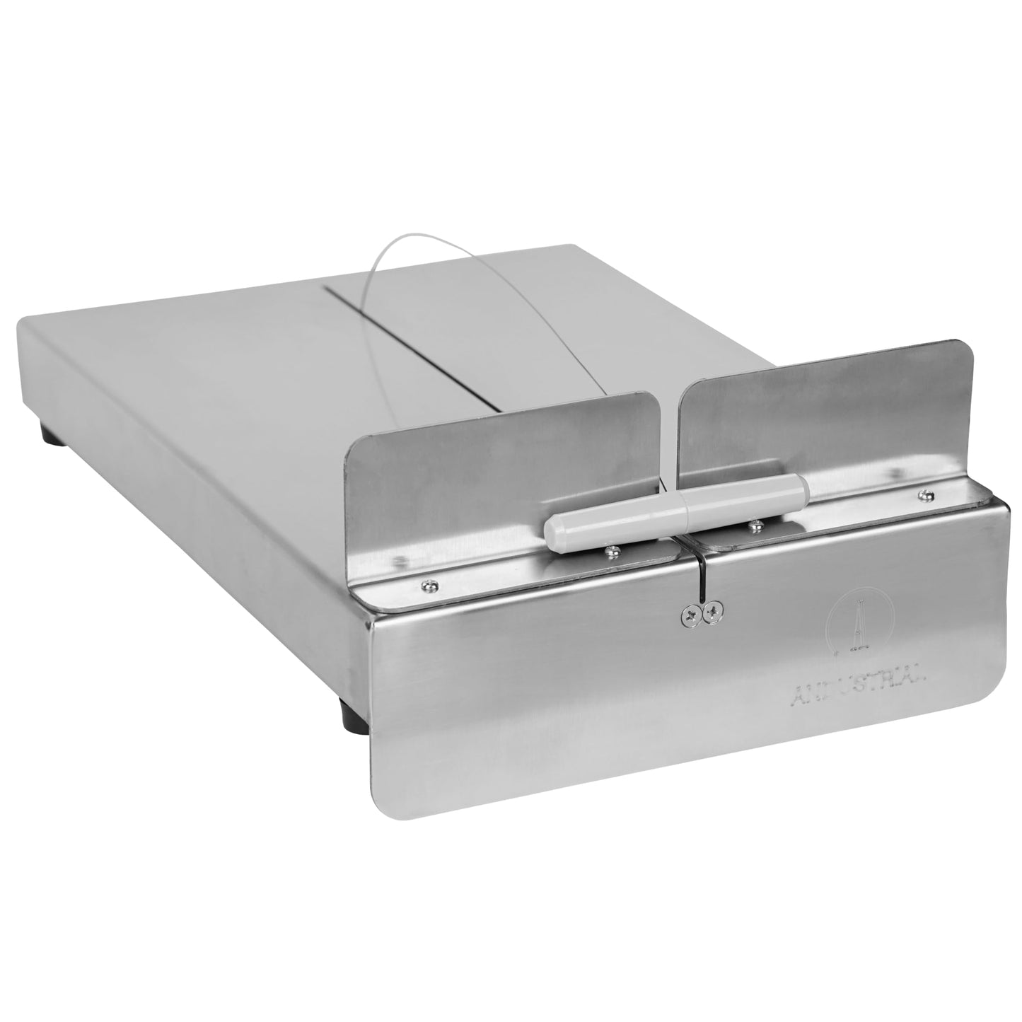 Cheese Stainless Steel Cutting Board And Replacement Wires - 6 Wires 24" + 2 Pairs of Handles + 1 Cheese Cutting Board, Silver