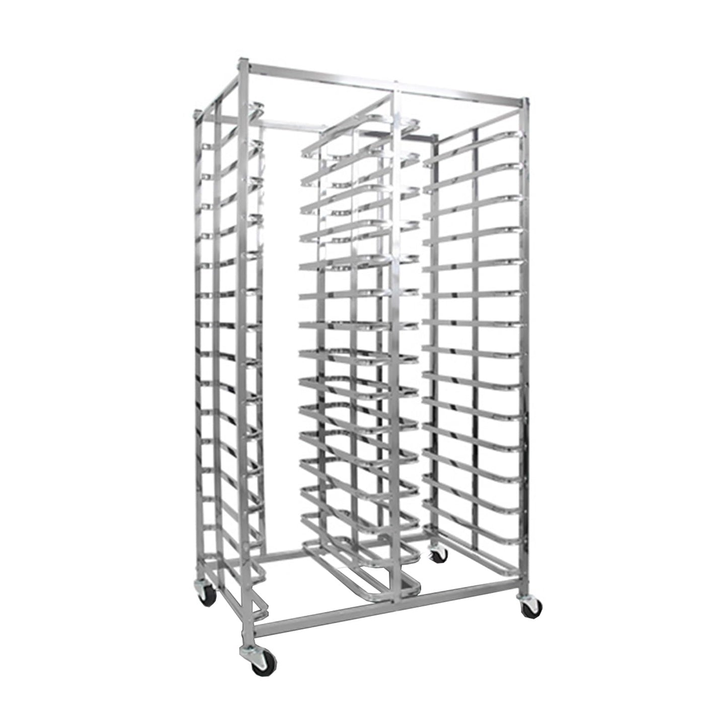 Quick Rack for Baking Pans,30-Tier Heavy-Duty Rolling Bread Pan Rack - Bakery & Restaurant Storage Solution for Efficient Food Service Organization, Essential Commercial Kitchen Equipment