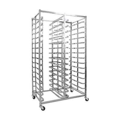 Quick Rack for Baking Pans,30-Tier Heavy-Duty Rolling Bread Pan Rack - Bakery & Restaurant Storage Solution for Efficient Food Service Organization, Essential Commercial Kitchen Equipment