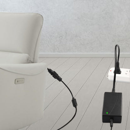 Universal Power Recliner Power Supply Adapter, 29V 2A 2 Pin AC/DC for Electric Recliner, Couch, Lift Chair