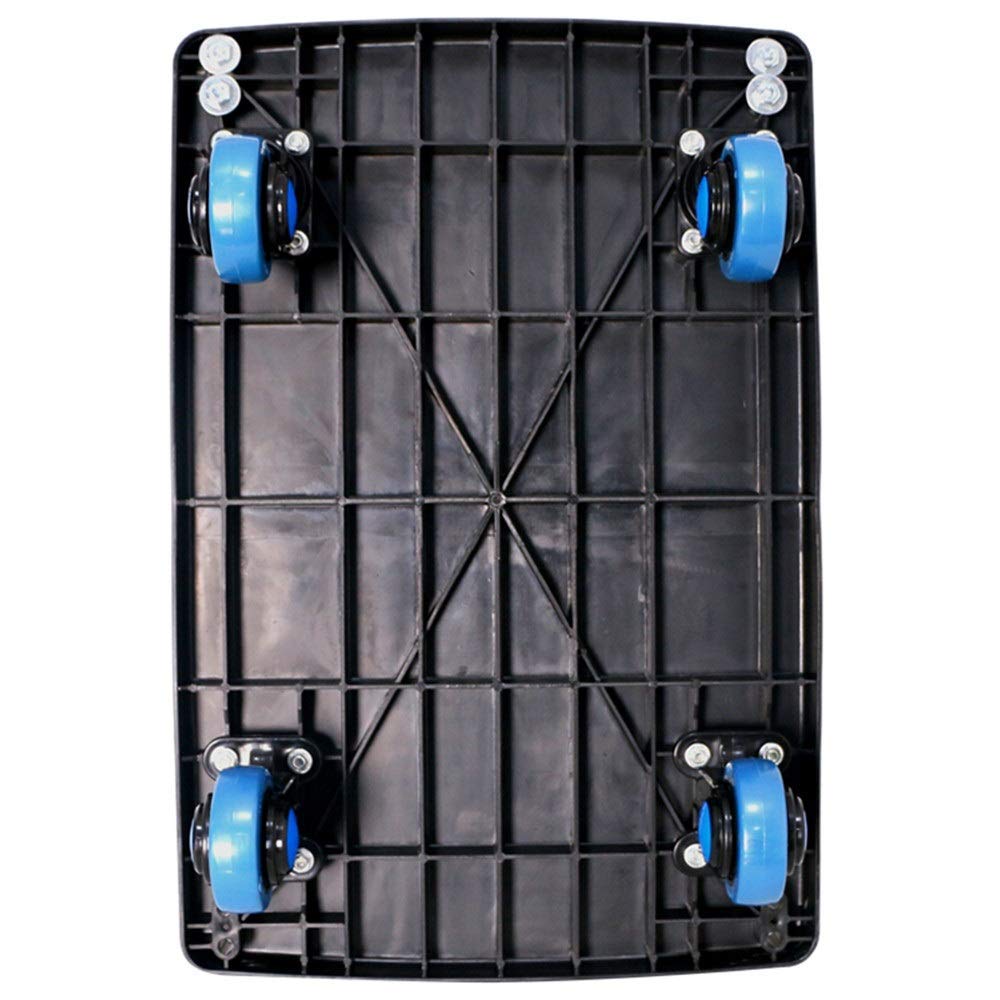 Handling Vehicle Flatbed Truck Folding Platform Truck Heavy Aluminum Duty Moving Platform Cart and Dolly Push Cart Collapsable Hand Cart for Warehouse