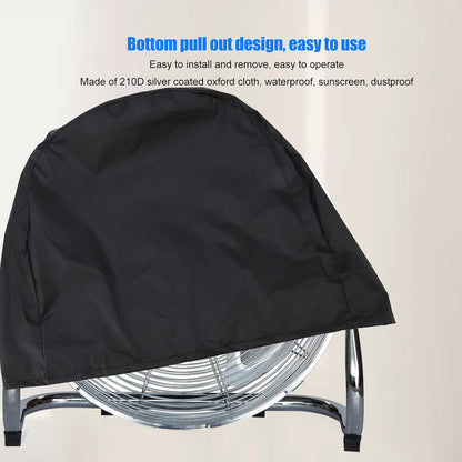 Industrial 24" Belt Drive Drum Fan Cover, Waterproof & Dustproof Protection for 24" Barrel Fan, Commercial Floor Fan