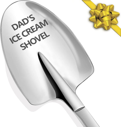 Personalized Dad's Ice Cream Shovel - Funny Engraved Stainless Steel Fathers Day Gift