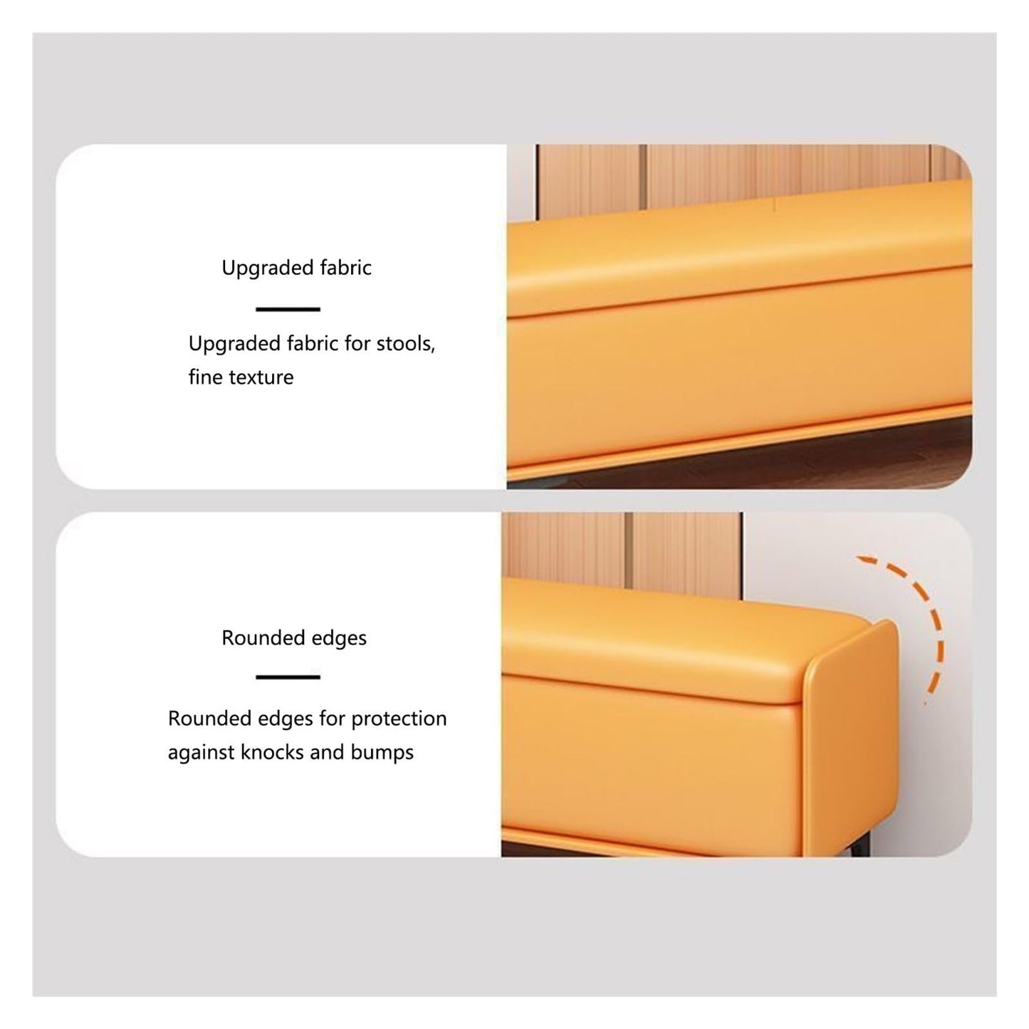 REIK Bedroom End of Bed Bench End of Bed Bench, Modern Upholstered Entry Bench Bedside Bench Storage Bench Bedroom Footstool of Bed Entry Way Ottoman Couch Bench (Color : 06, Size : 60 * 40 * 40cm)