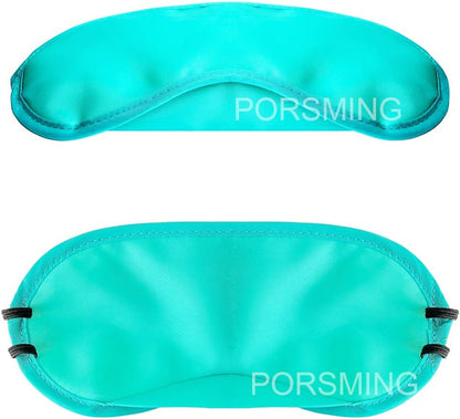 Eye Mask Sleep Masks Pack of 36 PorsMing Sleeping Mask Blindfold Eye Cover Team Building Games Party with Nose Pad and Adjustable Strap for Women Men Kids 4 Layers Colors (18 Color 36 Pieces)